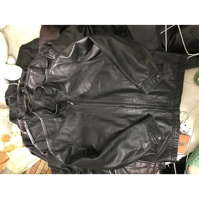 Áo da thật cổ trụ size 95( độ mới 95%)