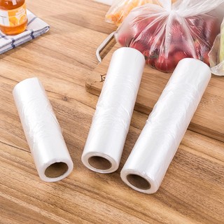 Cuộn 100 Túi Nilon Có Quai Đựng Thực Phẩm Cất Để Tủ Lạnh