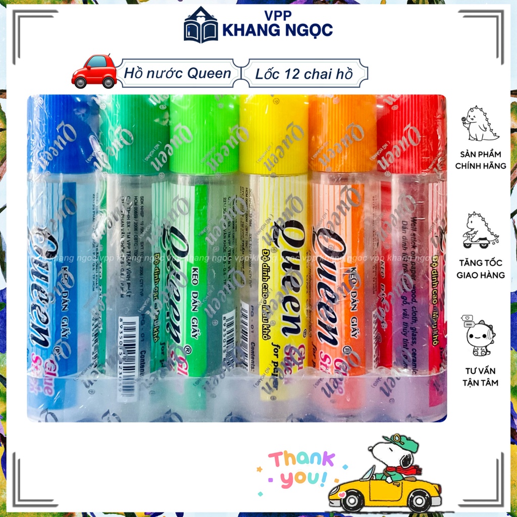Lốc Hồ nước Queen 12 chai - Chính hãng