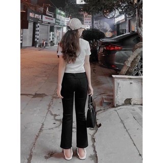 QUẦN JEAN ỐNG ĐỨNG MÁC DA