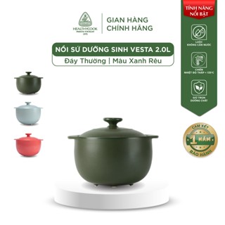 Nồi Sứ Dưỡng Sinh Minh Long Healthy Cook Vesta 2.0 - Dùng Cho Bếp Gas, Bếp Hồng Ngoại
