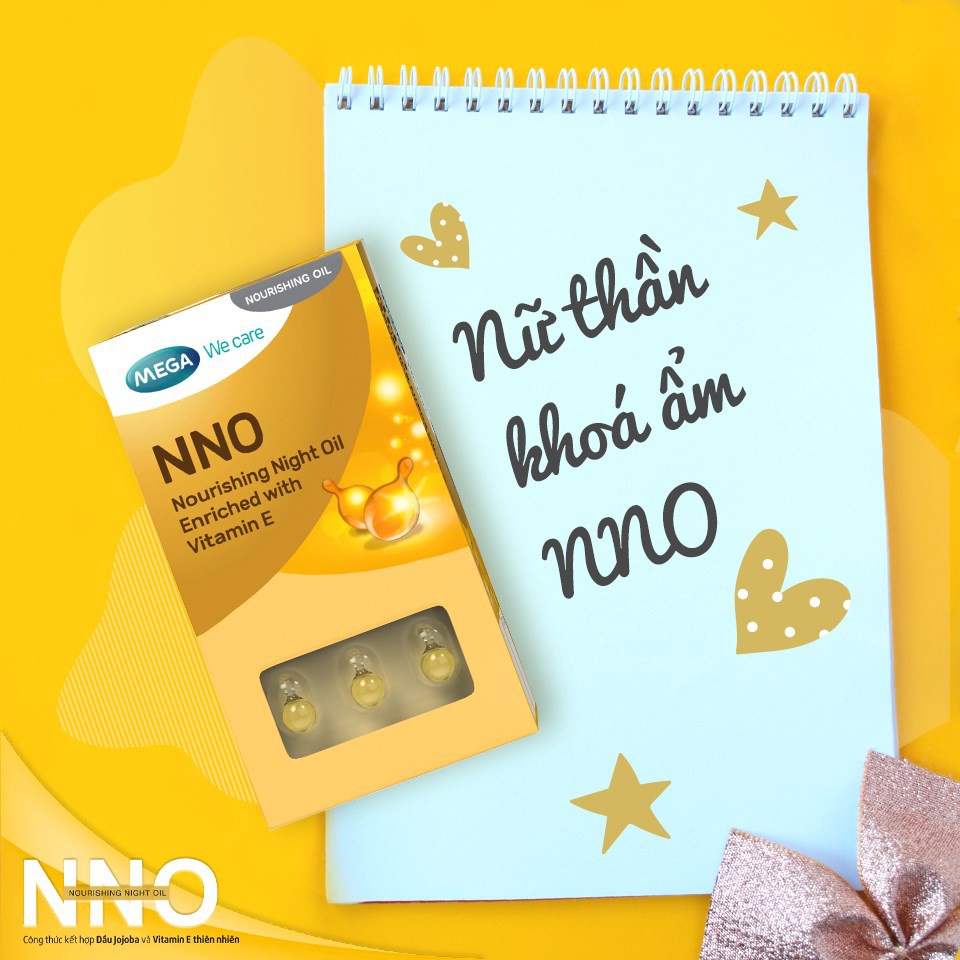 [CHÍNH HÃNG] Viên dầu dưỡng da ban đêm Mega We Care - NNO NOURISHING NIGHT OIL (Hộp 30 viên)