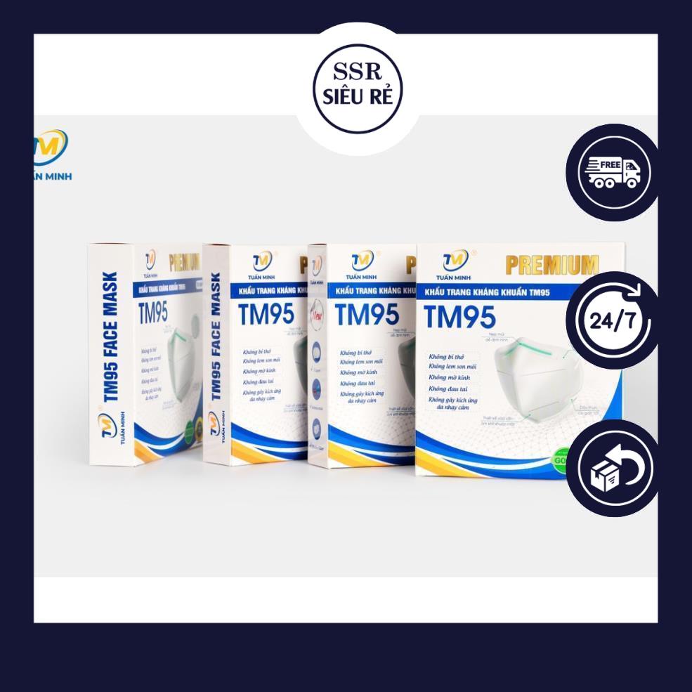 Hộp 10 Cái Khẩu Trang N95 Không Van - Khẩu Trang Y Tế 5 Lớp - N95 Kháng Khuẩn Chống Bụi Mịn (PD1520)