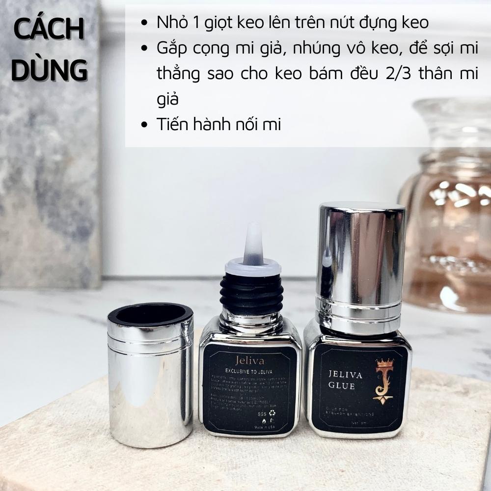 Keo nối mi JELIVA ít cay siêu bền 5ml