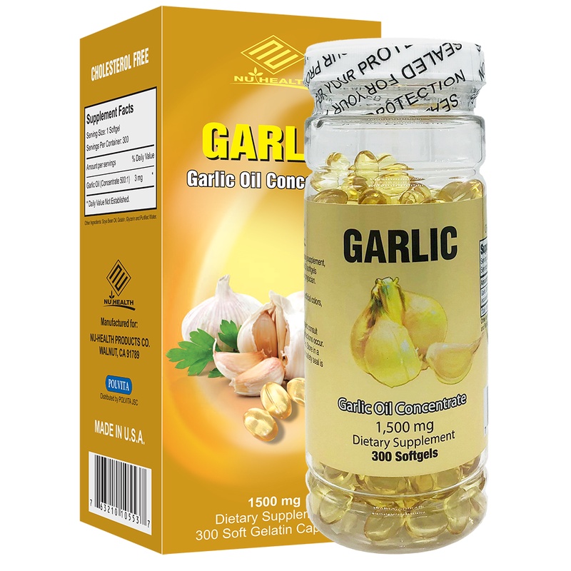 Garlic Oil Concentrate tinh dầu tỏi Tăng cường sức đề kháng cho cơ thể, chống oxy hoá...