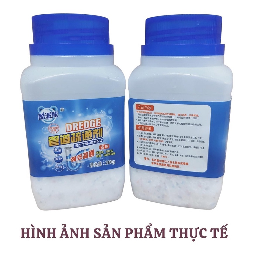 Bột Thông Tắc Cống 260gr Bột Thông Tắc Cống, Đường Ống, Bồn Cầu, Bồn Rửa Mặt..Xử Lý Triệt Để Cặn Bã SIGO
