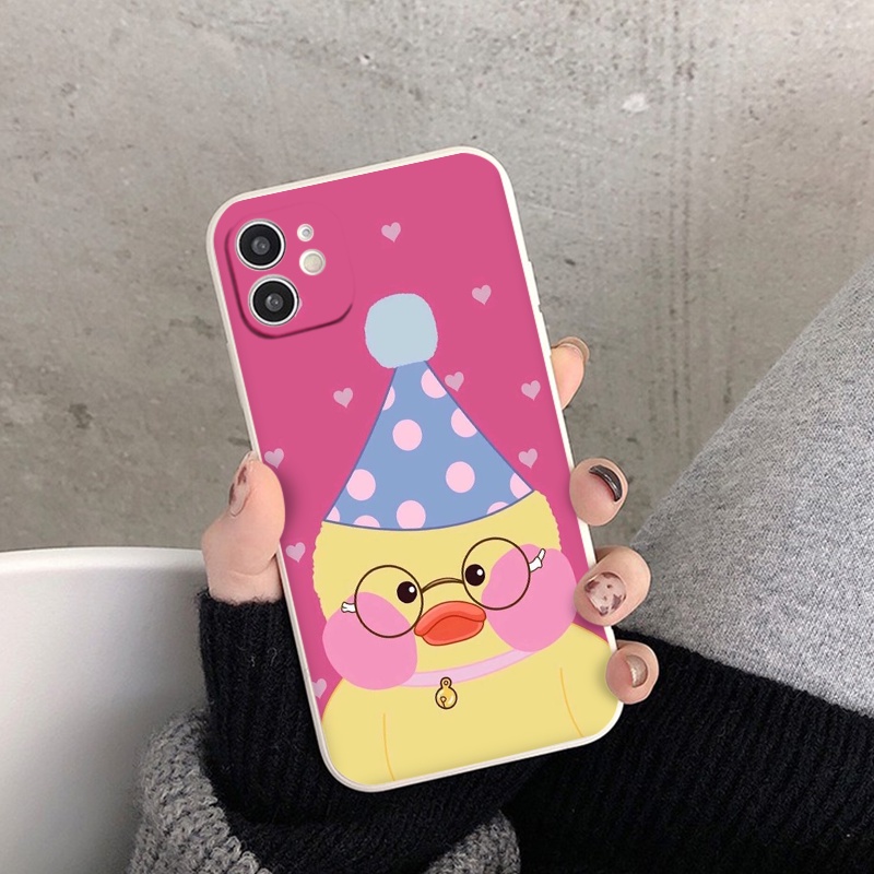 Ốp lưng iphone có bảo vệ cam hình vịt vàng dễ thương 6/6splus/7/7plus/8/8plus/x/xs/11/12/13/14/pro/max/plus/promax e1030