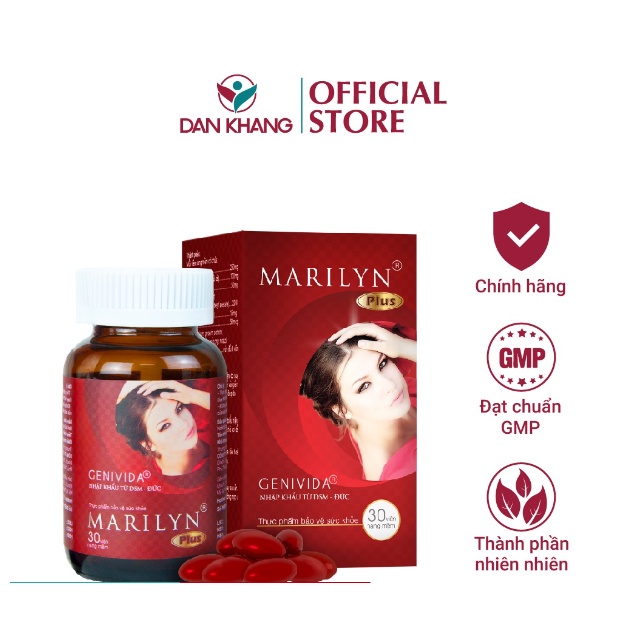 Viên Uống Cân Bằng Nội Tiết Tố Nữ Marilyn Plus - Hộp 30 Viên