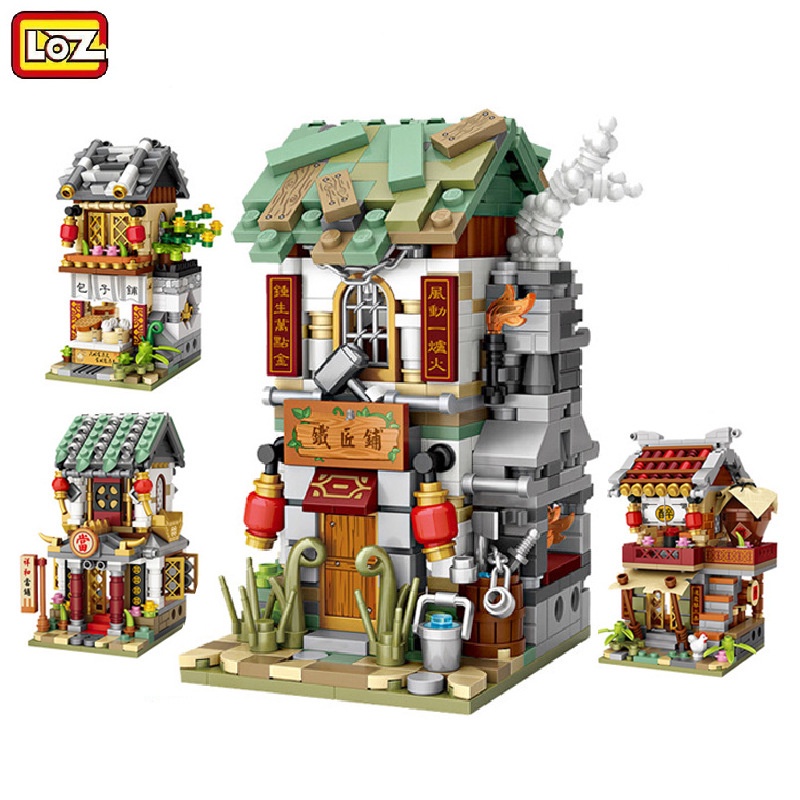 Đồ chơi lắp ráp Xưởng rèn sắt Loz mini 567 chi tiết cho bé - Building Block