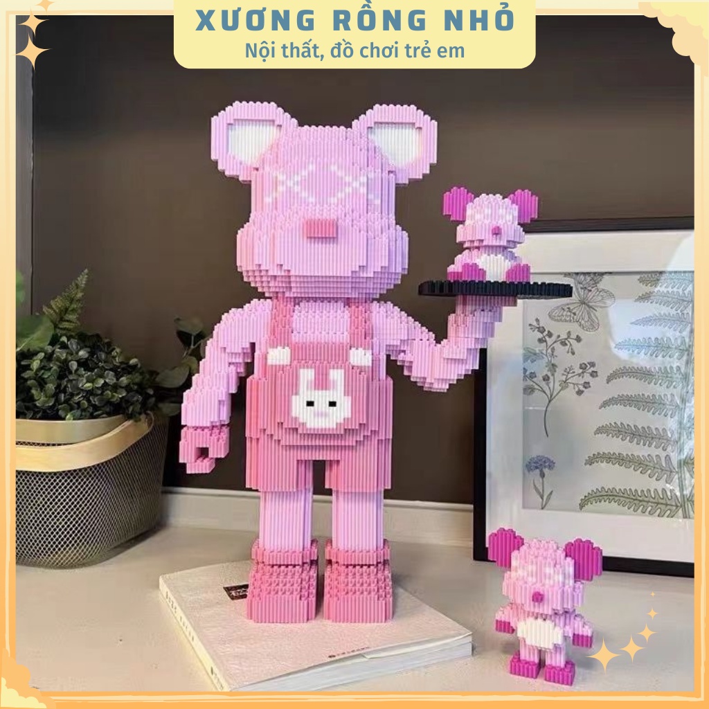 Mô hình lắp ráp Bearbric size lớn - Mô hình 3d Gấu Bearbrick Big Size