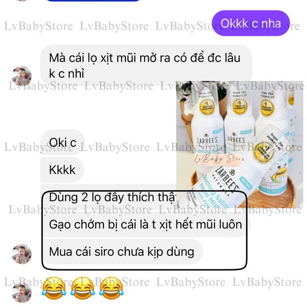 Xịt Mũi Lô Hội Đẩy Đờm Zarbee's  Cho Bé