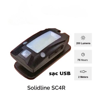 Đèn pin sạc đa dụng solidline sc4r dùng cho câu cá, dã ngoại, sửa chữa, chiều sáng
