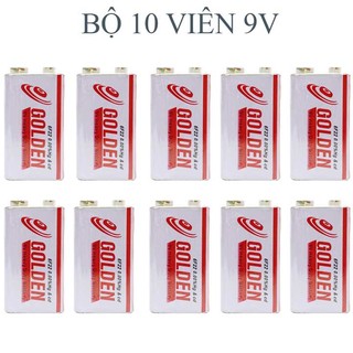 Pin Golden 9V Heavy Duty Battery vuông vĩ 1 viên hộp 10 viên