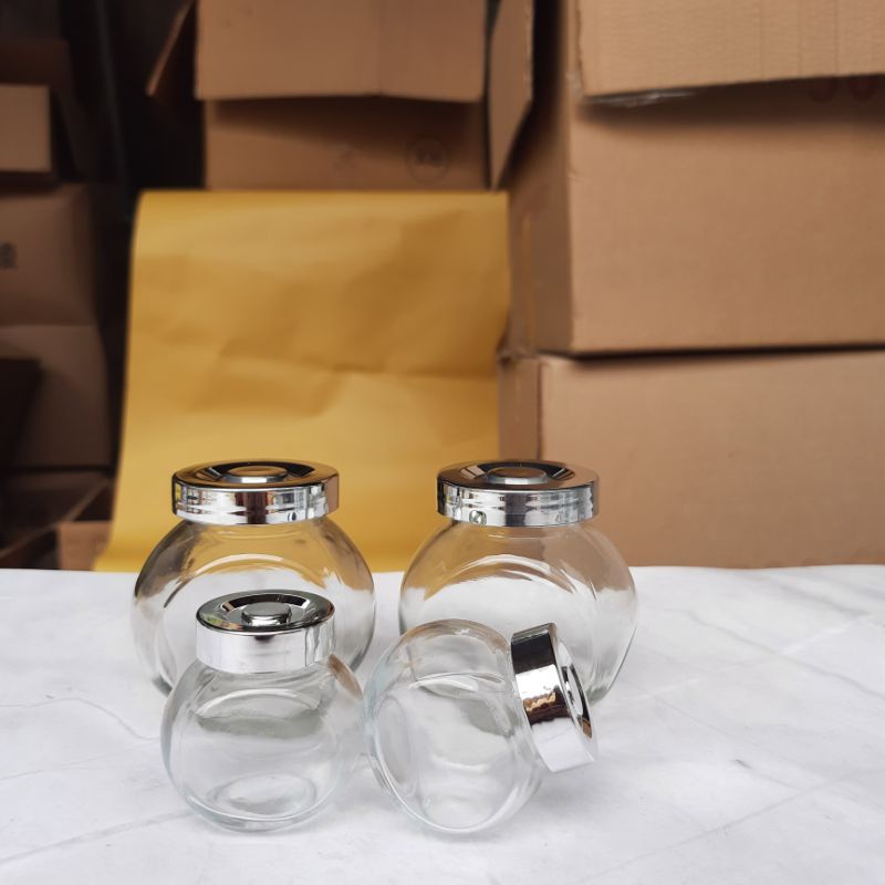 Hũ Thủy Tinh Nghiêng Đựng Mỹ Phẩm, Các Loại Hạt, Gia Vị 50m, 180ml, 380ml