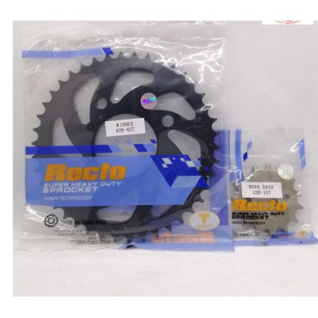 Combo nhông dĩa Recto cho winner 150cc (dĩa 44T -nhông 15T)