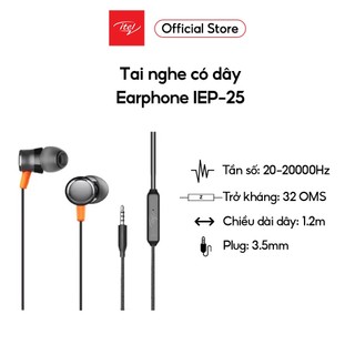  Tai nghe có dây Itel IEP-25 | Nhét tai | Hàng chính hãng 