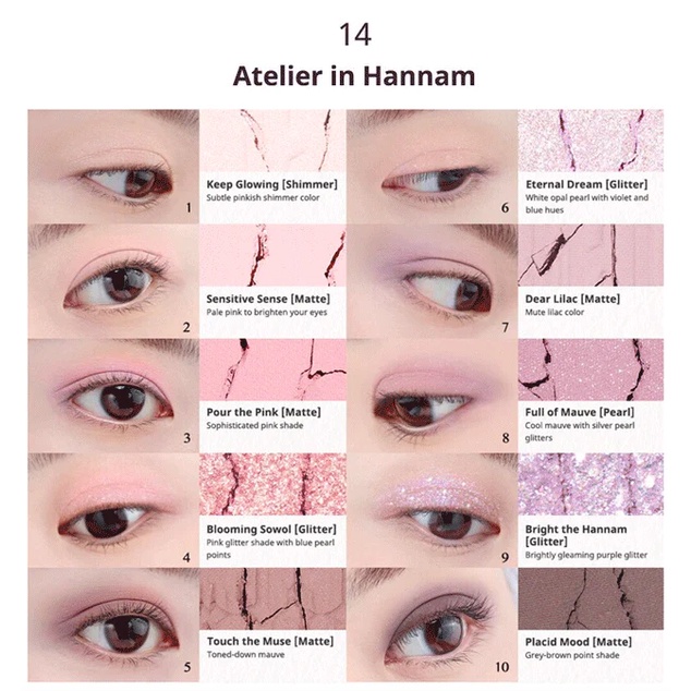 Bảng Phấn Mắt 10 Màu CLIO Pro Eye Palette 0.6G*10