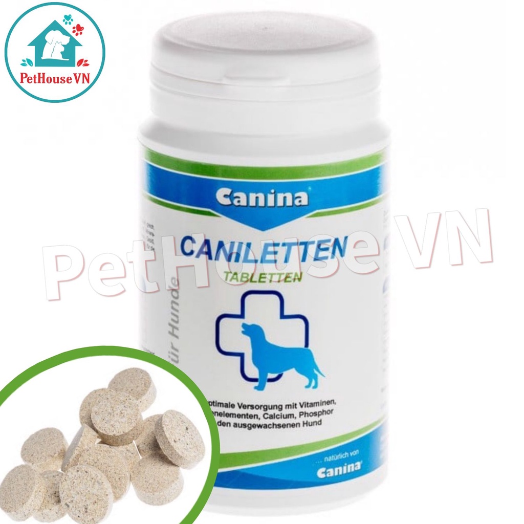 CANINA CANILETTEN - 1 Viên Canxi Cho Chó Bầu Và Chó Trưởng Thành Hàng Chính Hãng