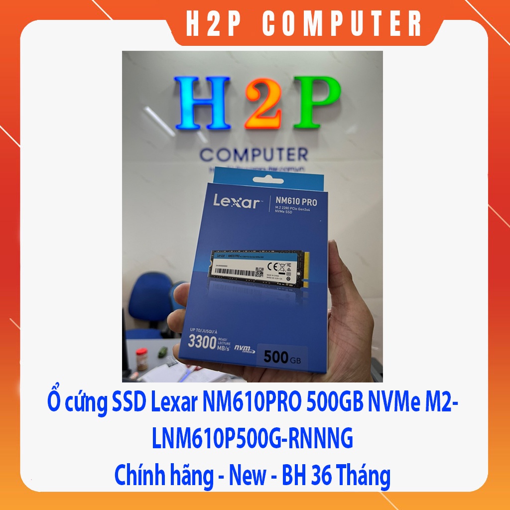 Ổ cứng SSD Lexar NM610PRO 500GB NVMe M2- LNM610P500G-RNNNG - New - Chính Hãng BH 36 Tháng | BigBuy360 - bigbuy360.vn