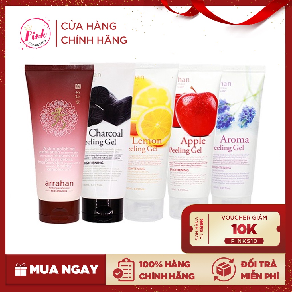 Gel tẩy tế bào chết Arrahan trái cây - PinkCosmetics