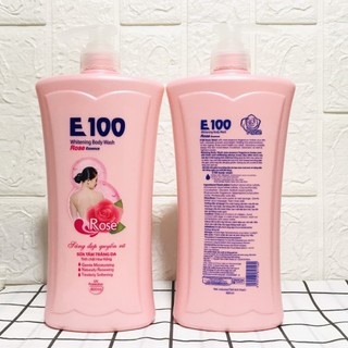 Sữa Tắm dưỡng trắng da E100 Silky 800ml