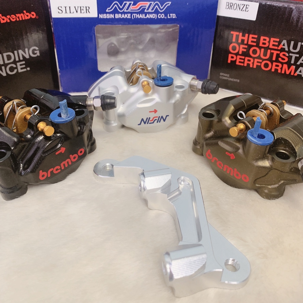 ✍️ Heo Dầu Trước Moto3 2pis đối xứng, Kèm Pát CNC gắn đĩa size ZIN cho Winner Exciter Sirius Wave Future Raider Satria..