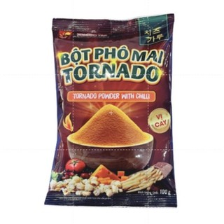 Bột phô mai cam lắc tornado - vị cay - gói 100gr