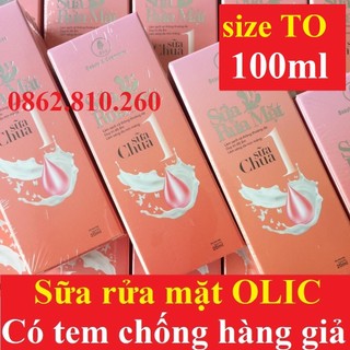 Sữa rửa mặt trắng da sữa chua olic hàng chính hãng 20ml/100ml- mẫu mới