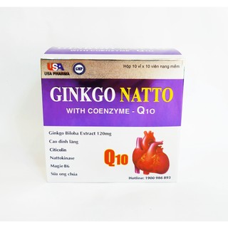 Hoạt Huyết Dưỡng Não Ginkgo Natto With Coenzym Q10 - Giúp Bổ Sung Dưỡng Chất Cho Não - Tăng Cường Tuần Hoàn Máu Não