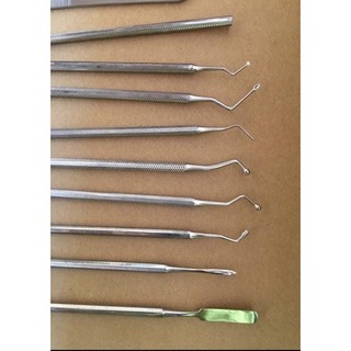 DỤNG CỤ HÀN RĂNG NHA KHOA (đo túi lợi, bóc tách nướu, cây nhồi, nạo ngà, bay inox…)
