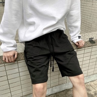 Quần short kaki túi hộp cá tính đen trơn