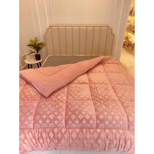 Chăn lông cừu chữ vạn đại hàn siêu ấm 3 lớp cao cấp 3,2kg hàng loại 1