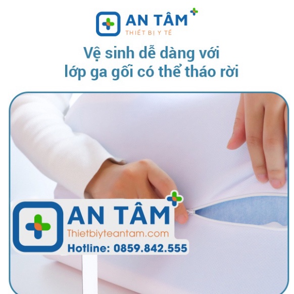 Gối Ngủ Cao Su Non công thái học BM-S106, Gối Ngủ Chống Đau Vai Gáy, Thoái Hoá Đốt Sống Cổ