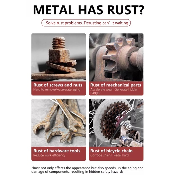 Chai xịt đánh sét gỉ kim loại - Dầu bôi trơn tẩy gỉ sét đa năng chính hãng DSQ xuất khẩu Châu Âu