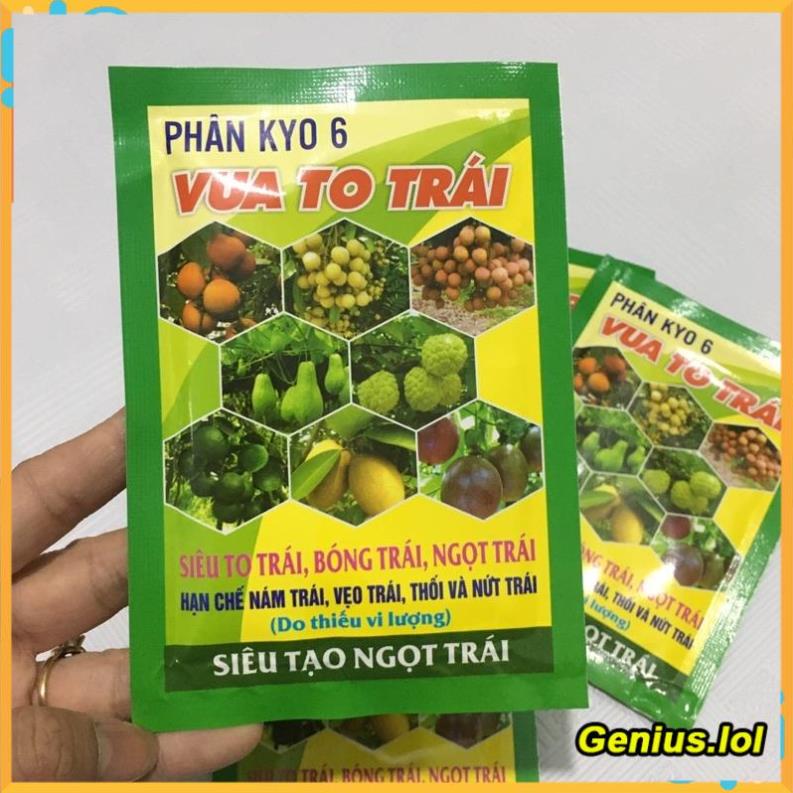 Vua to trái, to quả 30gr -Giúp lớn trái, bóng đẹp quả, hạn chế nứt quả, nám quả Genius.lol