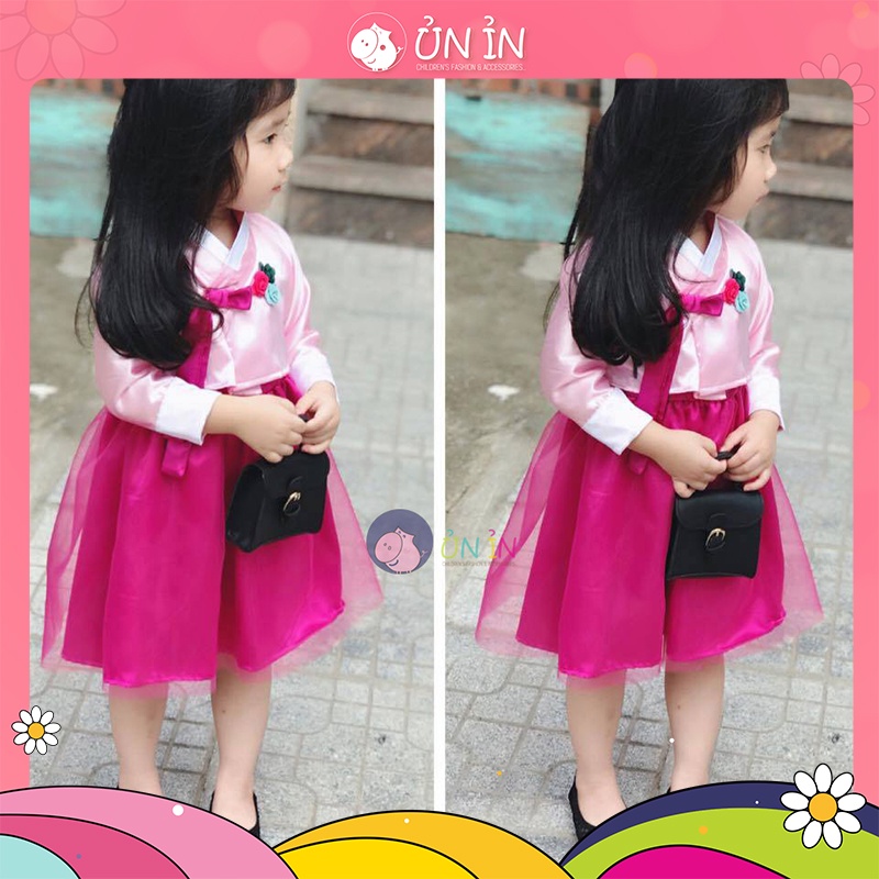 Đầm Hanbok Hàn Quốc cute cho bé gái size 7-18kg - V34