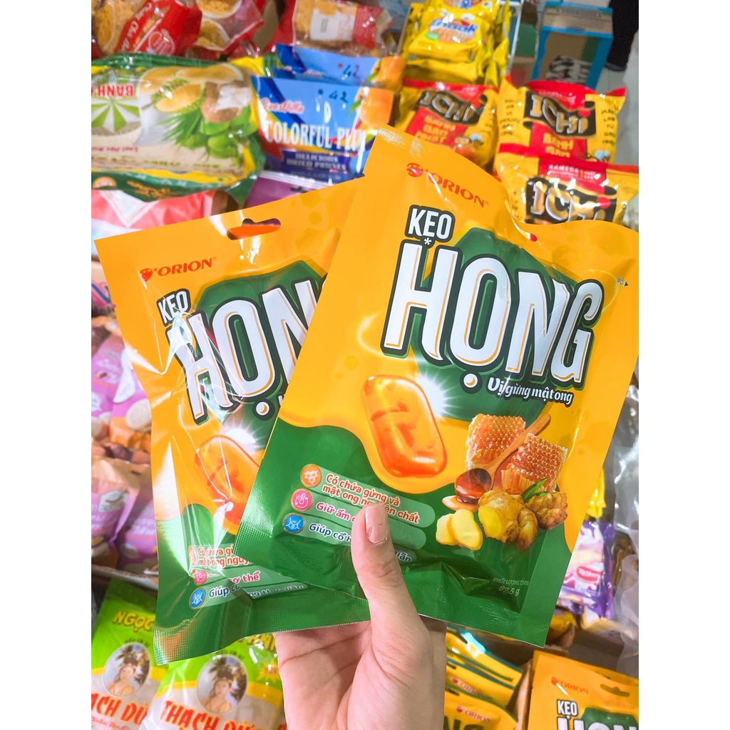 COMBO 3 GÓI KẸO HỌNG VỊ GỪNG MẬT ONG - gói 87,5gr
