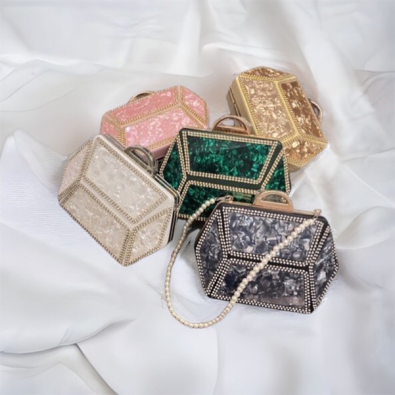 Bóp Đầm Đeo Vai Kết Hạt Thủ Công Hàng Cao Cấp Có Quai{ Nhận giao hoả tốc trong ngày khu vực tphcm}