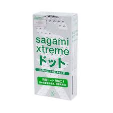 Bao cao su Sagami xtreme hộp 10 chiếc Bao cao su Siêu mỏng, Có gai, Kéo dài
