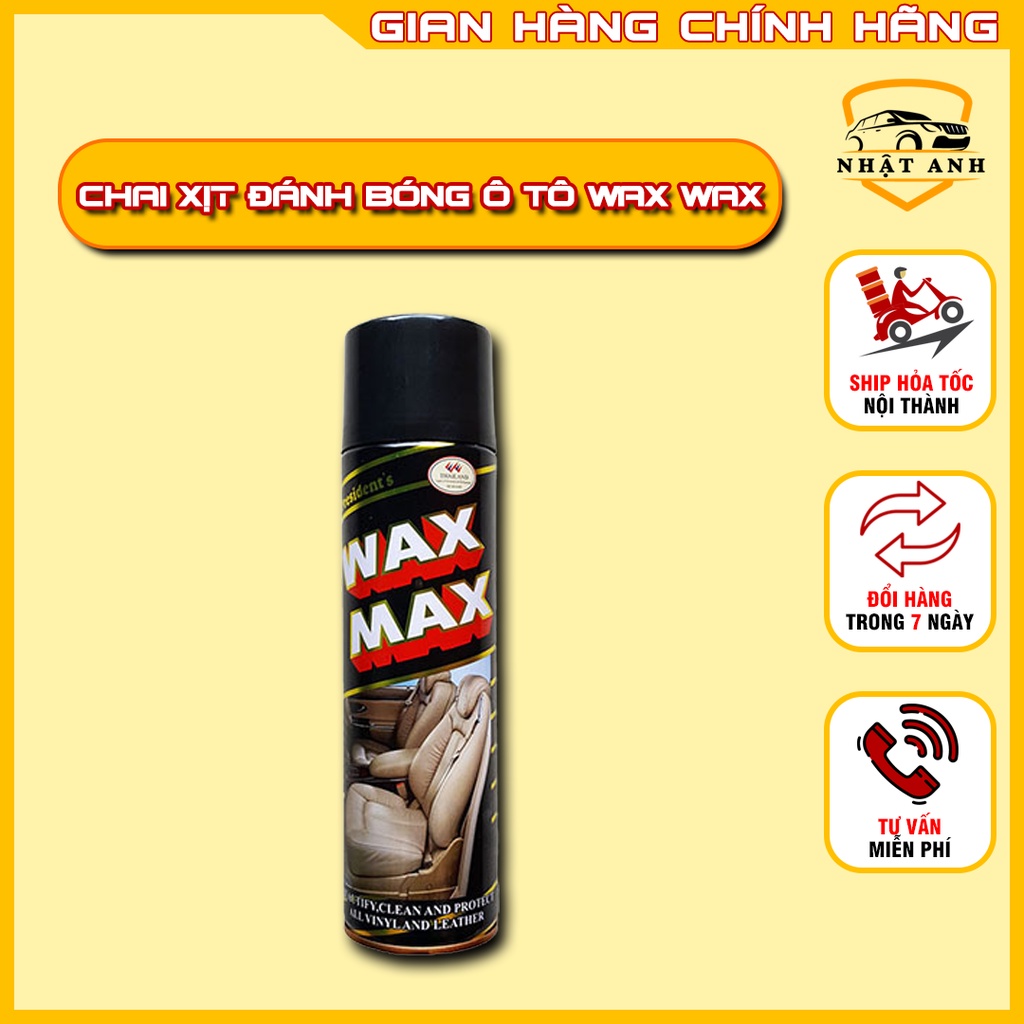 Chai Xịt Nội Thất Ô Tô Nhật Anh Shop - Chai Xịt Đánh Bóng Ghế Da Ô Tô Wax Wax