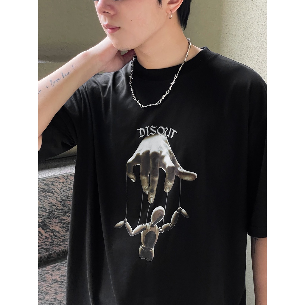 Áo thun unisex MONSTER X STREET Disout phông tay lỡ nam nữ form rộng Local Brand