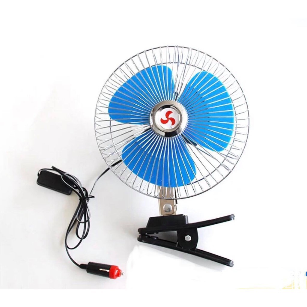 Quạt Điện 12V – 24V Dạng Kẹp Cho Ô Tô Quạt Kẹp Bình 12V 24V Xe Tải