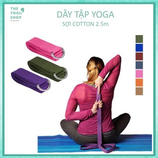 Dây Tập Yoga Cotton 2.5m - The Yogis' Shop