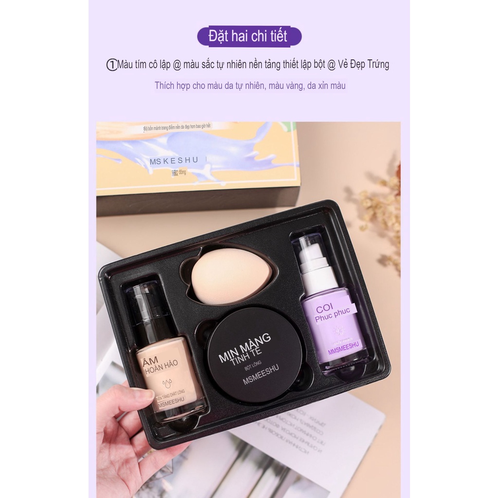 Bộ  Trang Điểm PRETTY MAKEUP HANRU 4 Món MS002 - SẢN PHẨM TREND