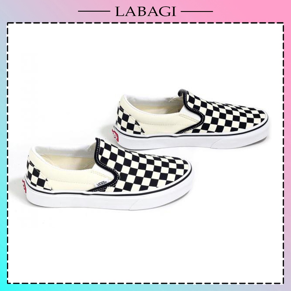 Giày Vans Caro Lười Slip On, Giày Vans Kẻ Caro Thể Thao Năng Động 36-43