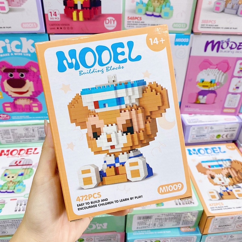 Đồ Chơi Lắp Ráp Nhân Vật Hoạt Hình Mickey, Stella, Donald MODEL Cute Giá Rẻ