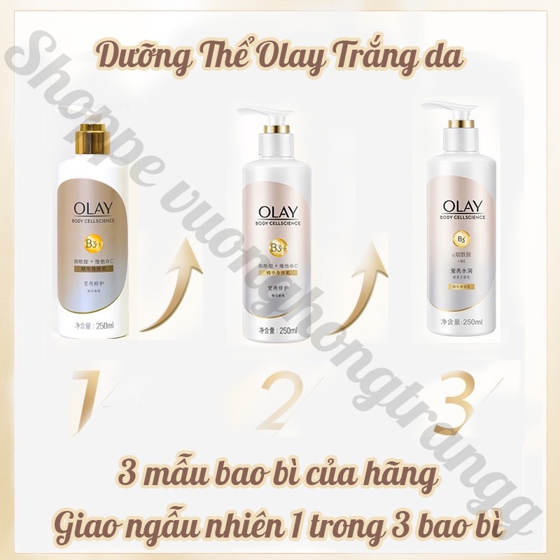 dưỡng thể Olay B3+ Vitamin body lotion dưỡng trắng 250ml