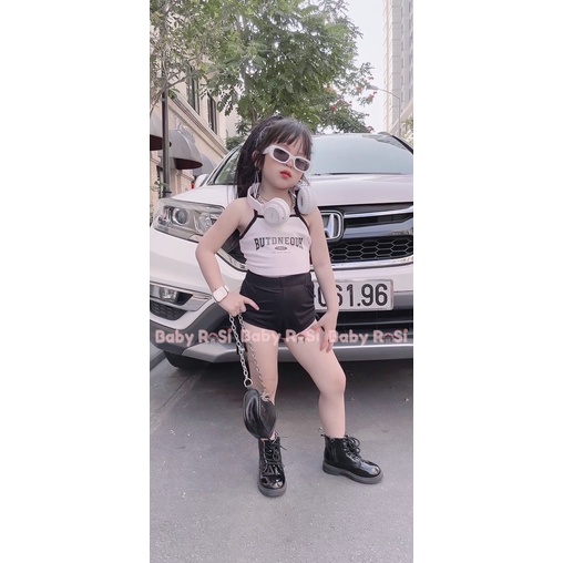 Quần đùi dây rút 2 bên cho bé gái