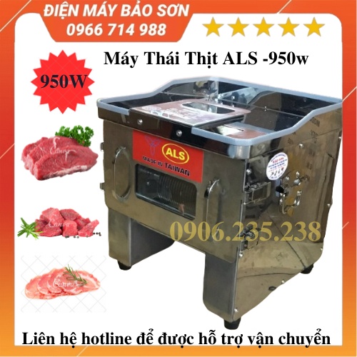 MÁY THÁI THỊT TƯƠI SỐNG THAY DAO ALS 950 LOẠI 1 CỬA DAO  2mm 2.5mm 3.5mm 5mm 7mm Công suất 850w BẢO HÀNH 12 THÁNG