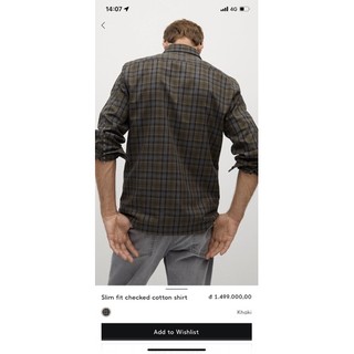 Áo sơmi nam Mango auth vợt sale